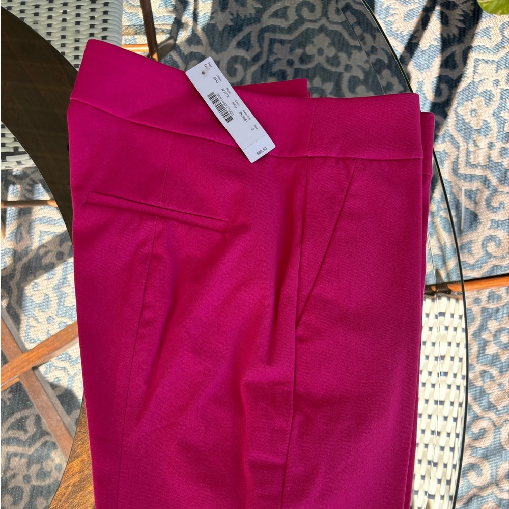BNWT JCrew hot pink pants size 2